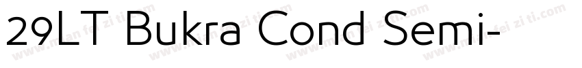 29LT Bukra Cond Semi字体转换